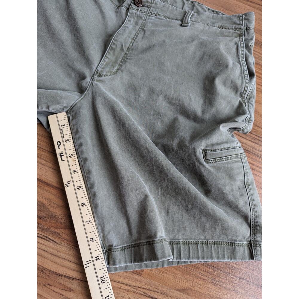 TOMMY BAHAMA BORACAY 10" INCH SHORTS MENS 40 Army Green STRETCH Chino C3 - Picture 7 of 12
